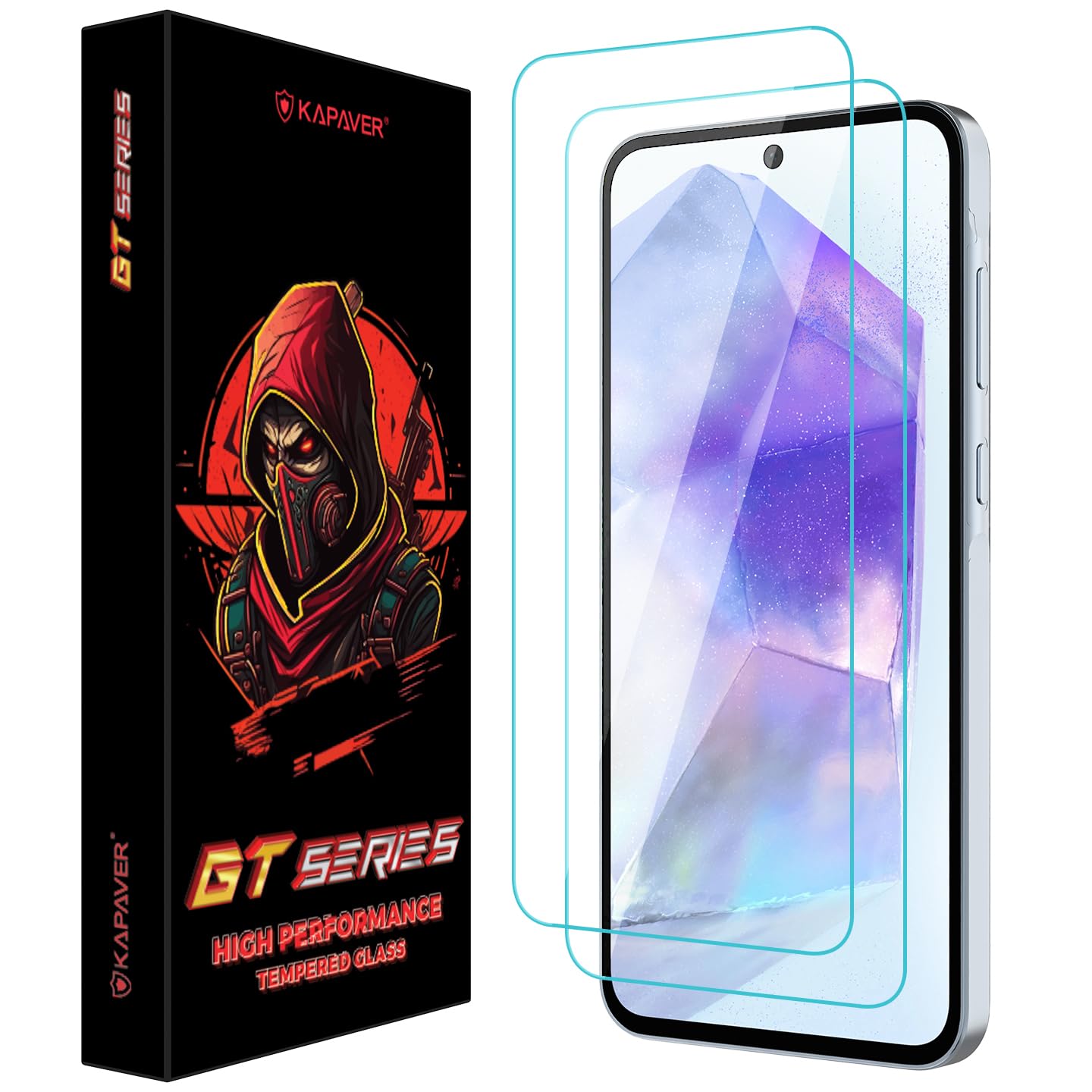 Samsung Galaxy M35 Tempered Glass Screen Protector Guard | Glass HD - 2 Pack