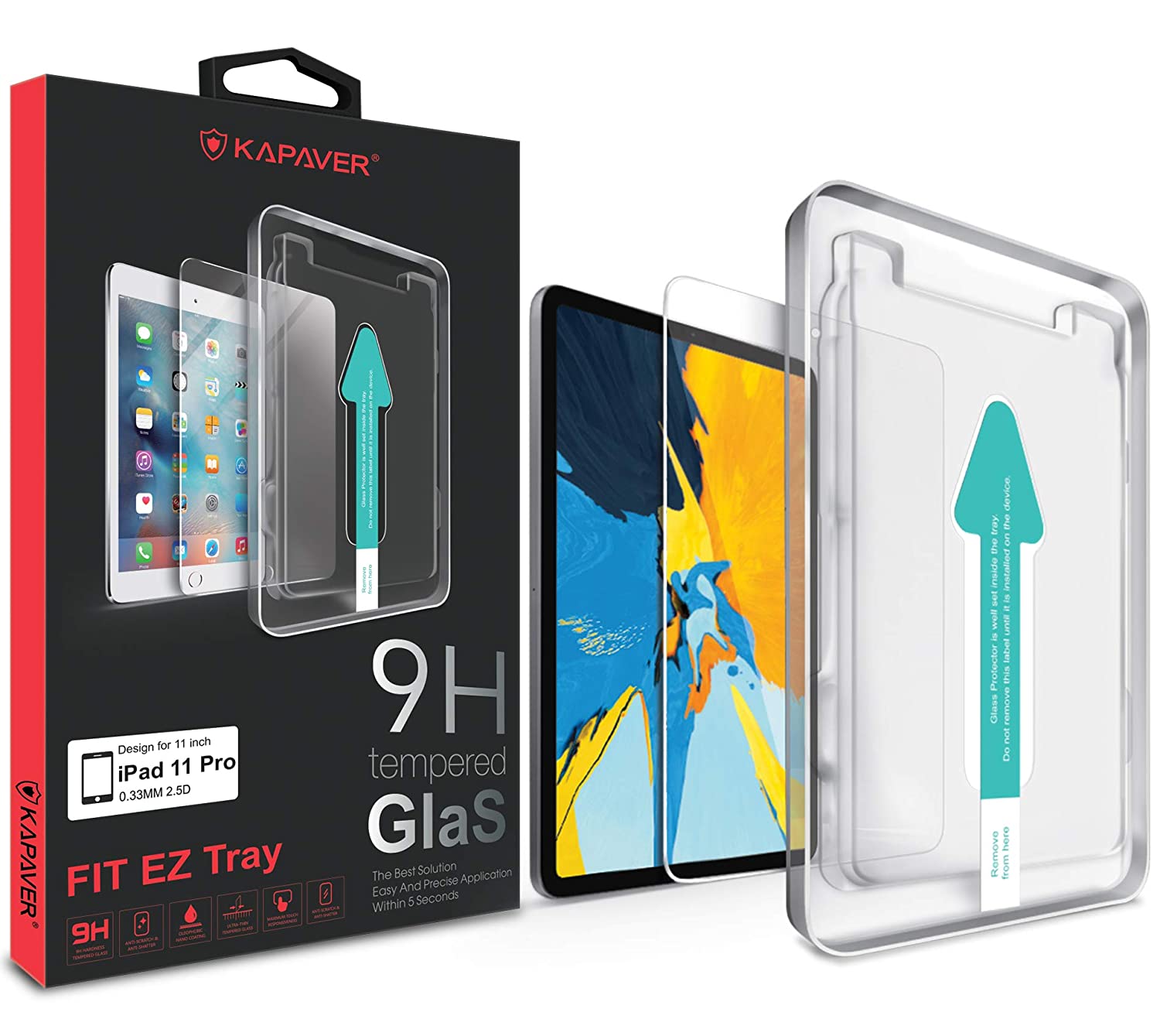 iPad 11 Pro Tempered Glass Screen Protector Guard | Easy FIT - 1 Pack