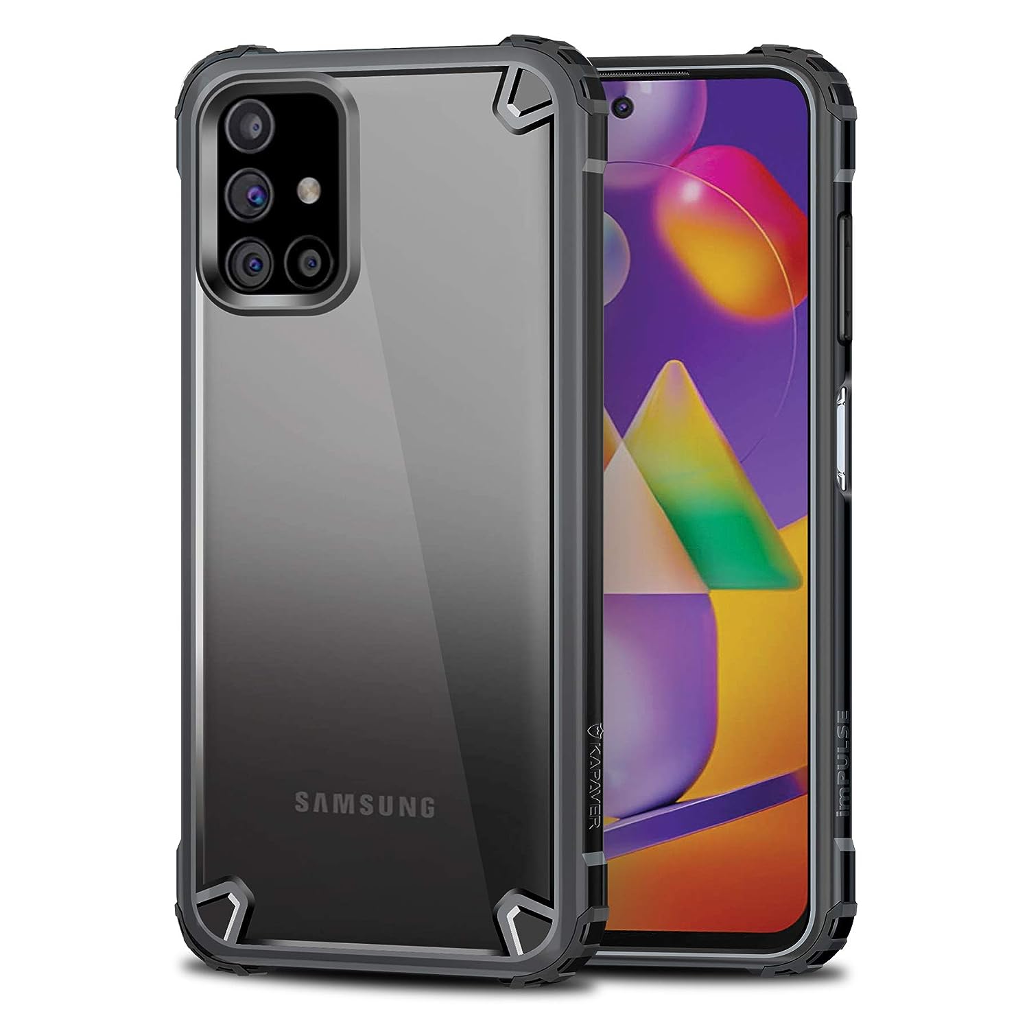 Samsung Galaxy M31S Back Cover Case | Impulse - Moon Gray