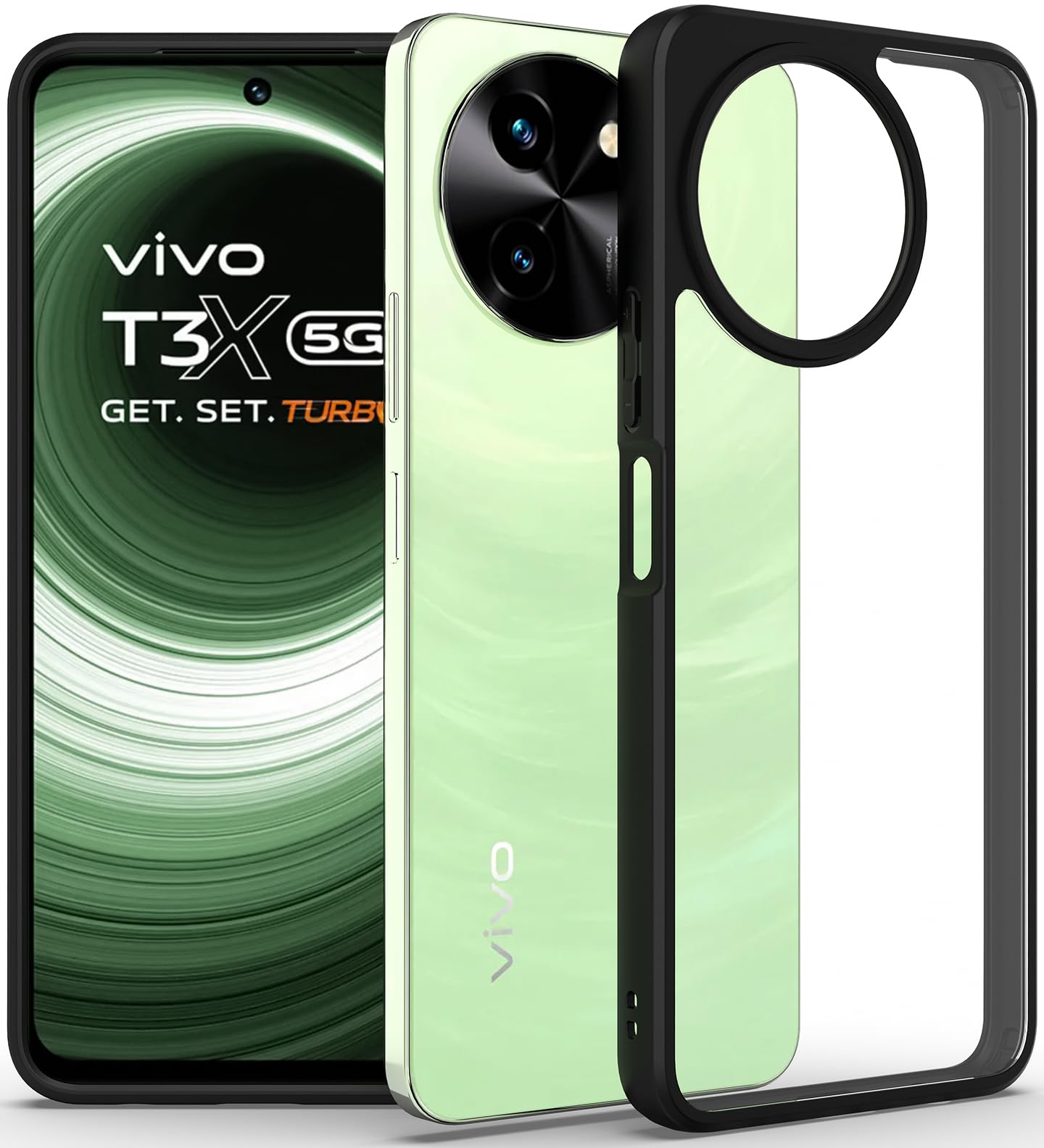 Vivo T3x Back Cover Case | Hybrid - Clear