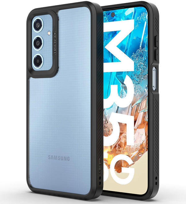 Samsung Galaxy M35 Back Cover Case | Impulse - Black