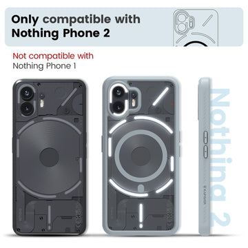 Nothing Phone 2 Back Cover Case | Mag X - Gray