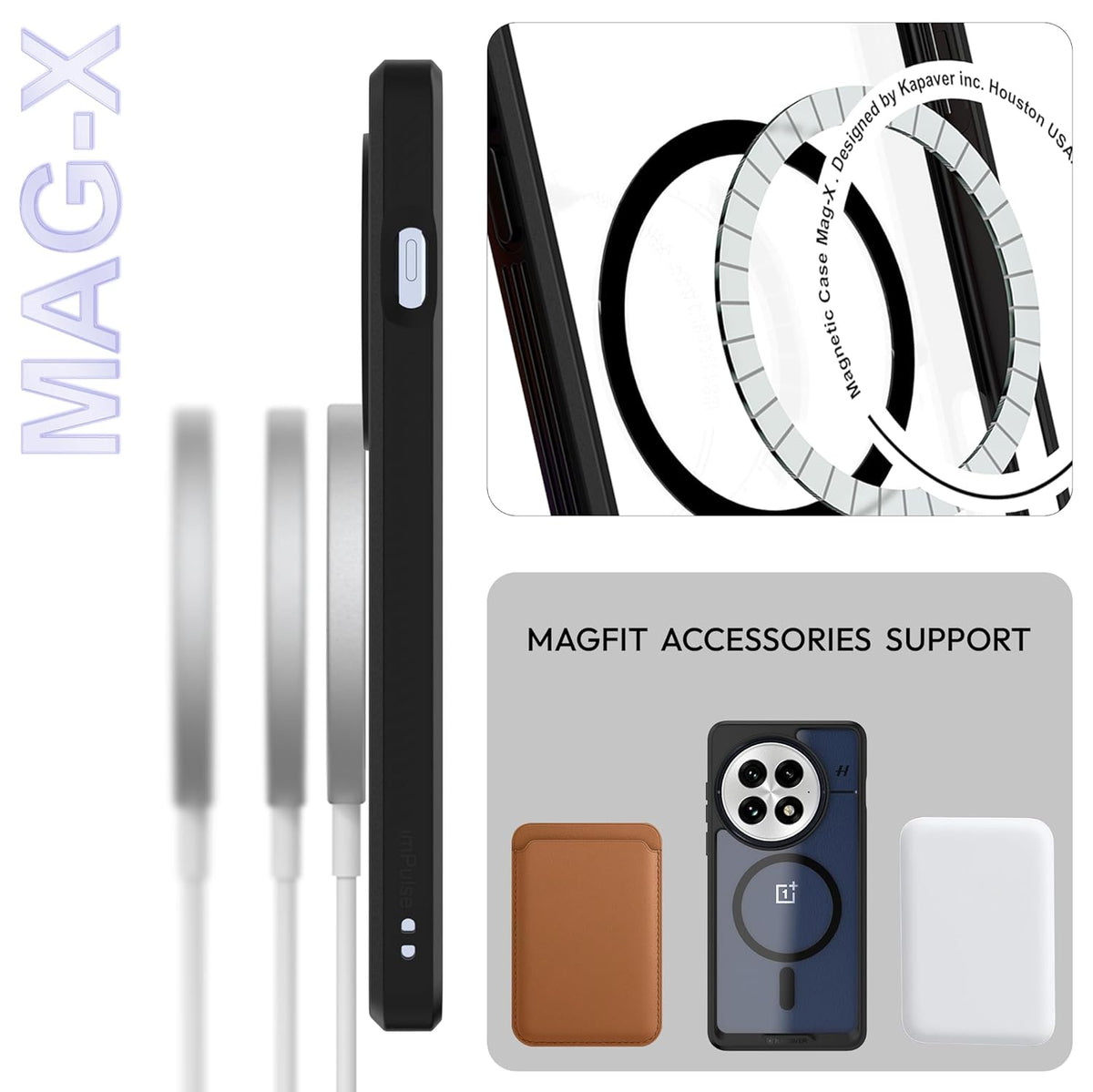 Oneplus 13 Back Best OnePlus 13 Back Cover Case | Mag X - Black