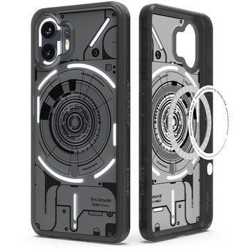 Nothing Phone 2 Back Cover Case | CyBer-i Edition - Mag X Smoke Black (01)