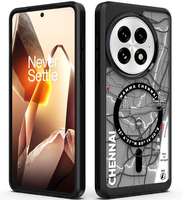 OnePlus 13 Back Cover Case | GPS Edition (Namma-Chennai) Mag X - Black