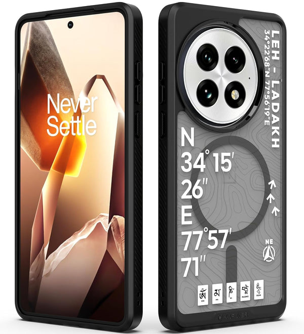 OnePlus 13 Back Cover Case | GPS Edition (Leh-Ladakh) Mag X - Black