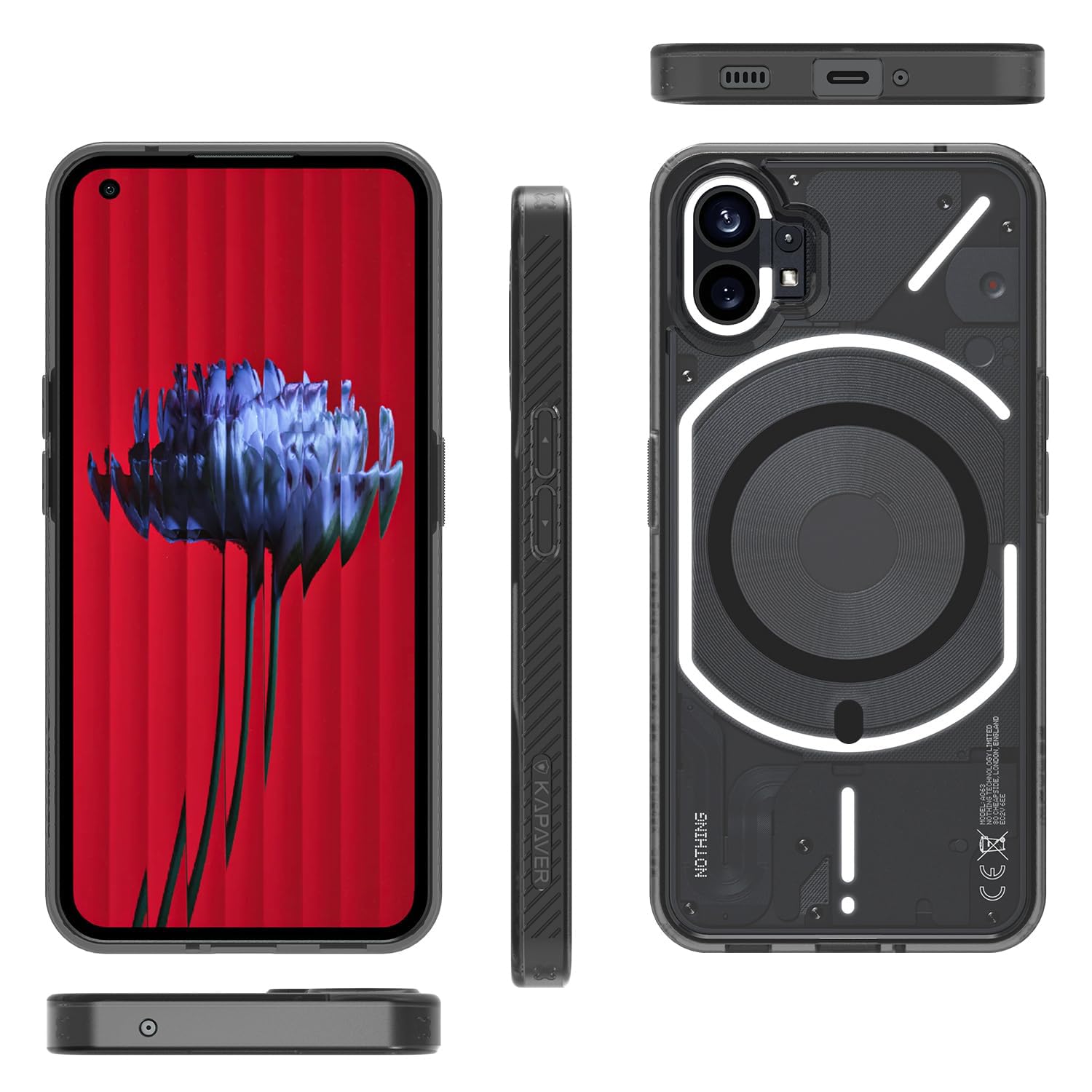 Best Nothing Phone 1 5G Back Cover Case | Mag X - Smoke Black