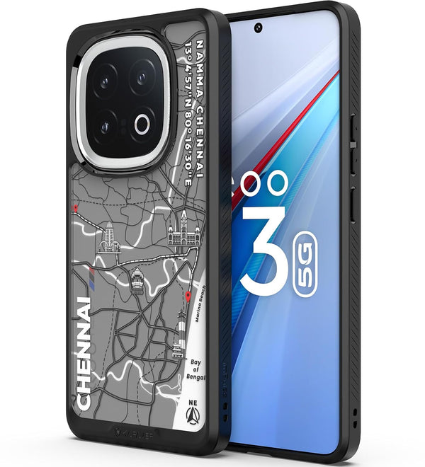 IQOO 13 Back Cover Case | GPS Edition (Namma-Chennai) Impulse - Black