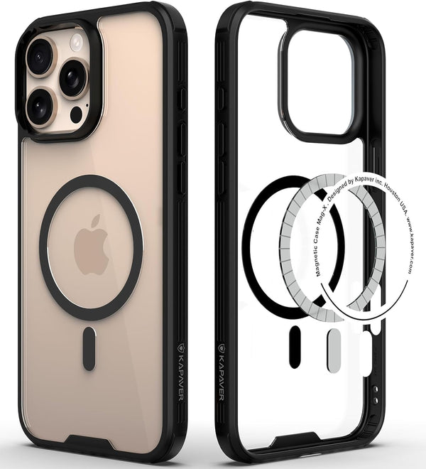 iPhone 16 Pro Max Back Cover Case | Mag X - Black