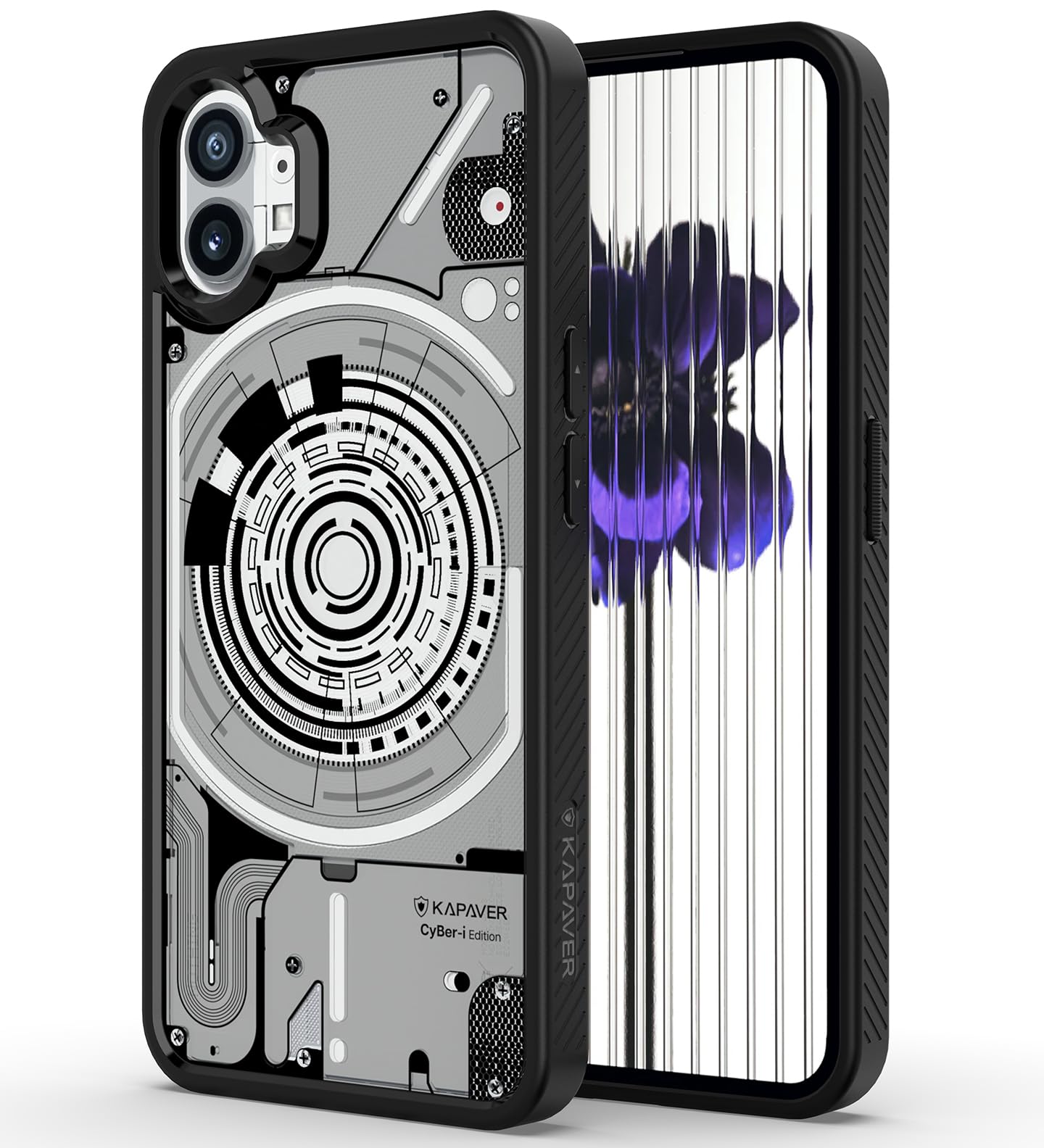 Nothing Phone 1 Back Cover Case | CyBer-i Edition - Black (01)