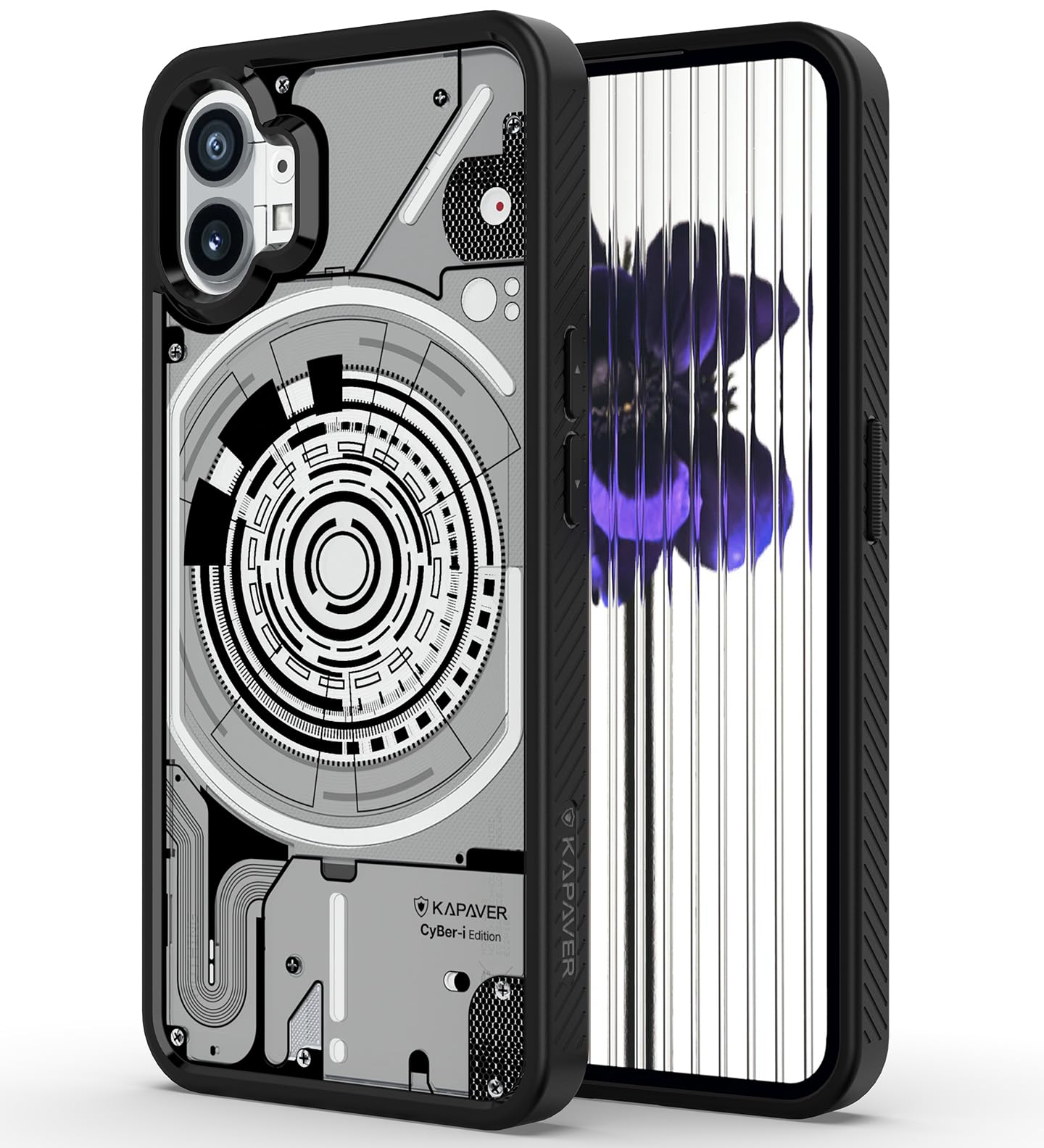 Best Nothing Phone 1 Back Cover Case | CyBer-i Edition - Black (01)