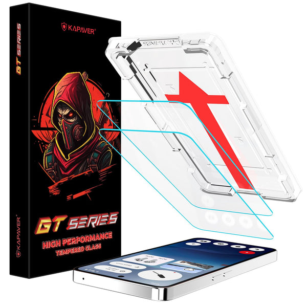 Nothing Phone 3a / 3a Pro Tempered Glass Screen Protector Guard | Glass HD - 2 Pack (with 2 EasyDo Applicator)