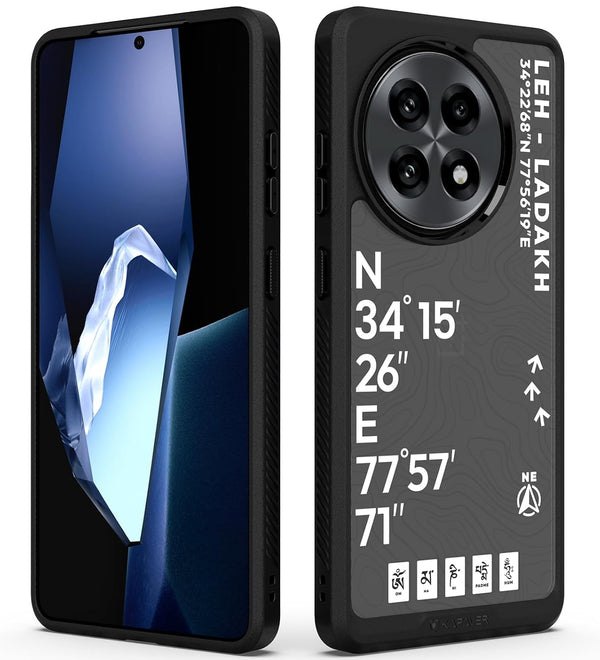 OnePlus 13R Back Cover Case | GPS Edition (Leh-Ladakh) Impulse - Black