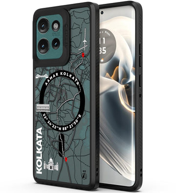 Moto Edge 50 Back Cover Case | GPS Edition (Kolkata) Mag X - Black