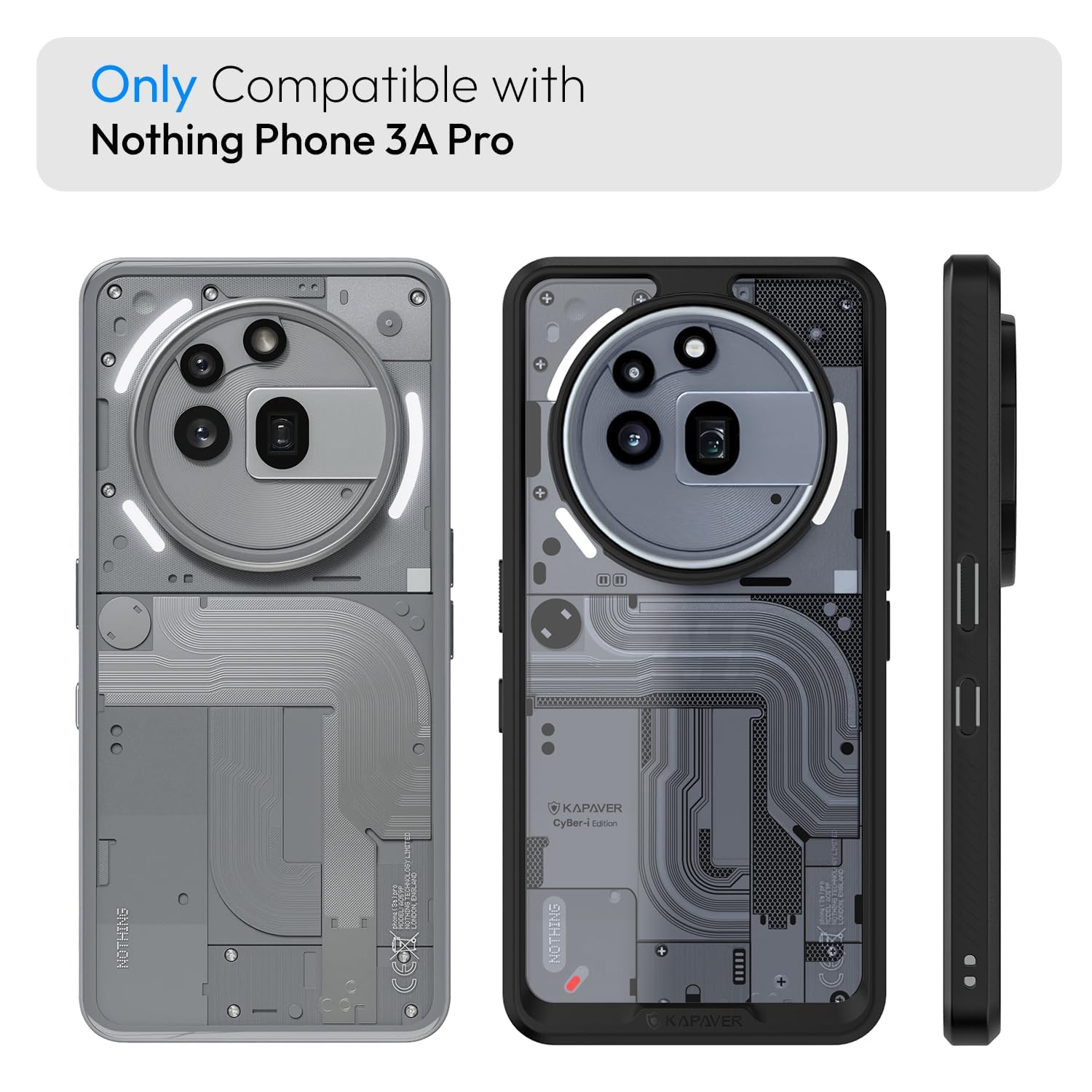 DOMAVER Nothing Phone 3a Pro Hülle Mit Stander, Handyhülle Nothing