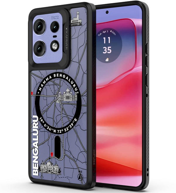 Moto Edge 50 Pro Back Cover Case | GPS Edition (Delhi) Mag X - Black