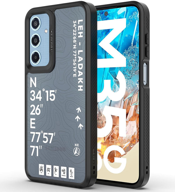 Samsung Galaxy M35 Back Cover Case | GPS Edition (Leh-Ladakh) Impulse - Black