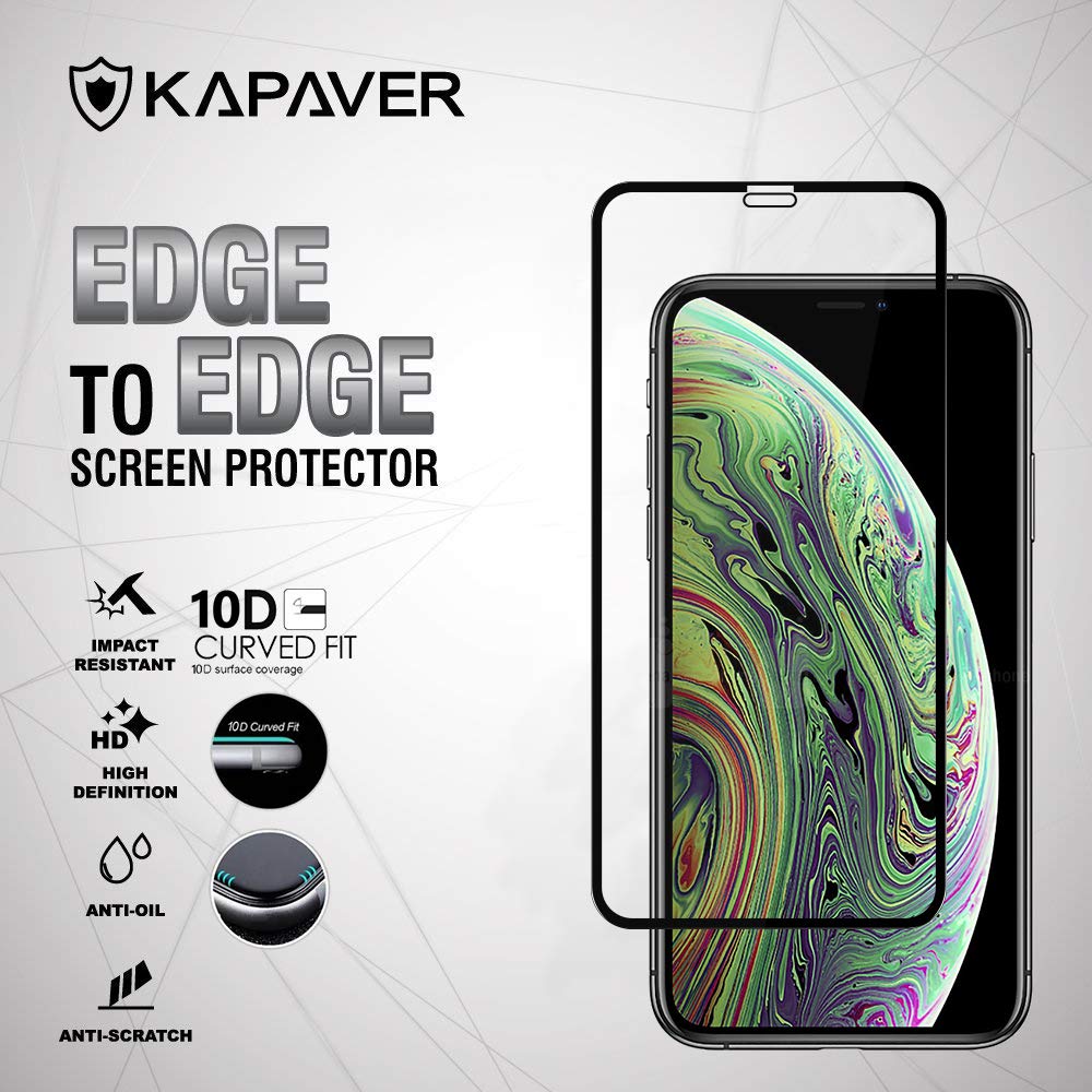iPhone XS/iPhone X Tempered Glass Screen Protector Guard | GLaS - 1 Pack