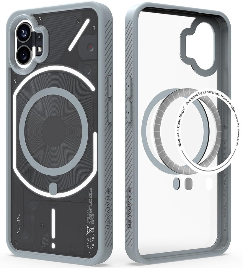 Kapaver Mag-X Gray Case for Nothing Phone 1
