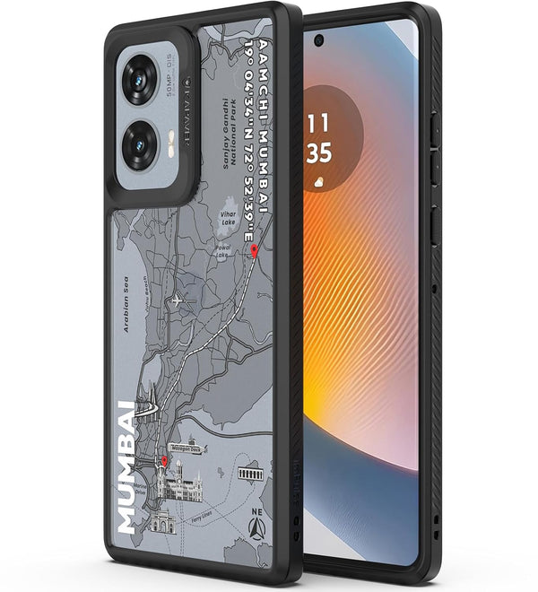 Motorola G85 5G Back Cover Case | GPS Edition (Mumbai) Impulse - Black