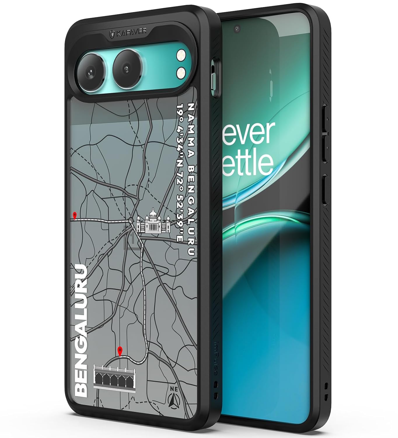 OnePlus Nord 4 Back Cover Case | GPS Edition (Bangalore) Impulse - Black