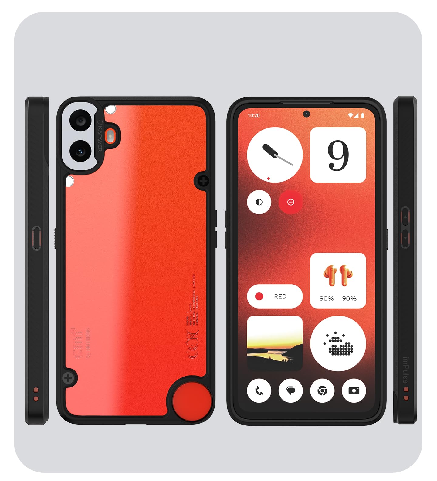 Ndcom Glass Back Cover For Realme Ndcom Oneplus Nord Back