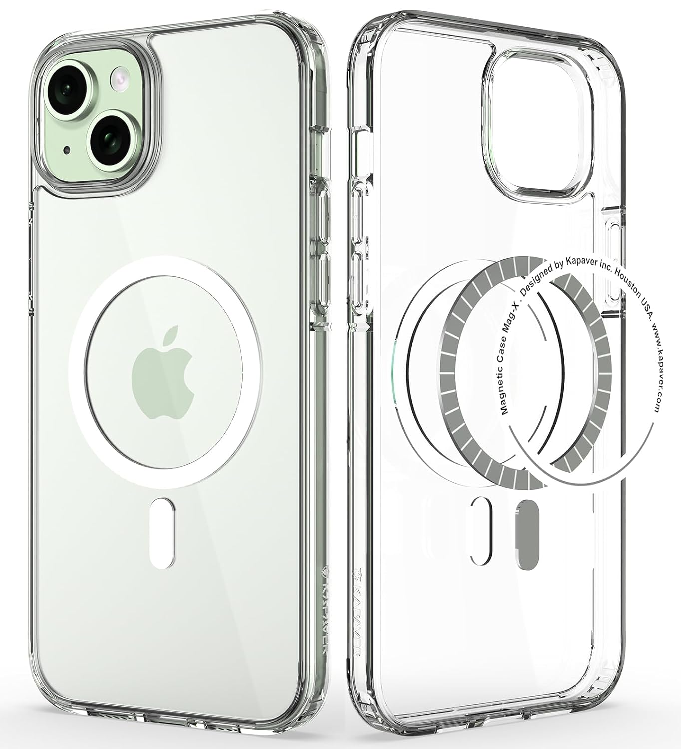 iPhone 15 Back Cover Case | Mag X - Clear