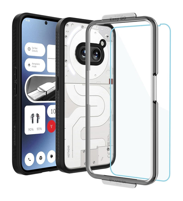 Nothing Phone 2a Plus / Nothing Phone 2a 5G Back Cover Case With Glass | Impulse - Black