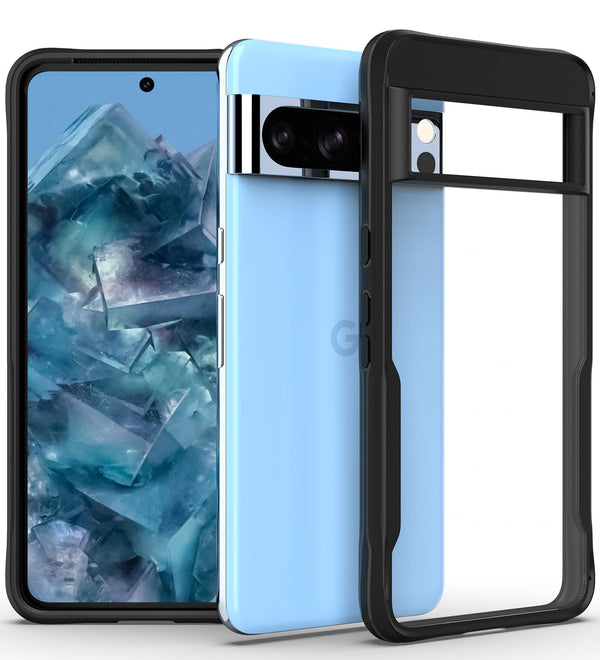 Google Pixel 8 Pro 5G (FOSO) Back Cover Case | Wings Shock Proof - Clear