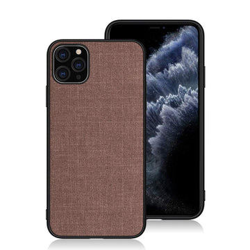 Foso Back Cover Case for Apple iPhone 11 Pro Max (Fabric Brown)
