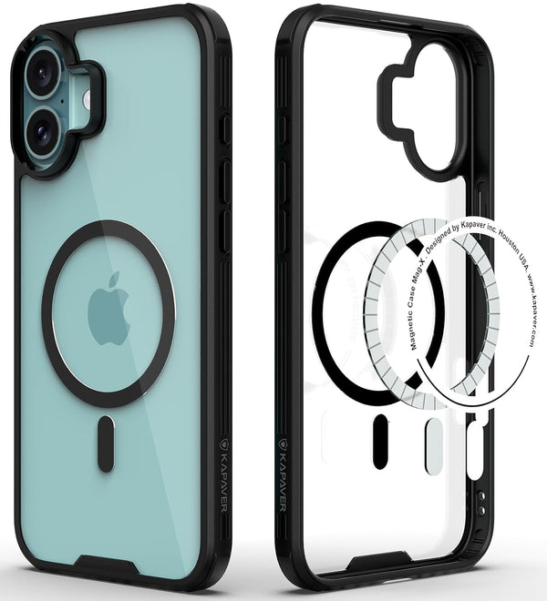 iPhone 16 Plus Back Cover Case | Mag X - Black