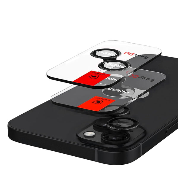 Camera Lens Protector GT Series Easy Do for iPhone 15 / iPhone 15 Plus  (Black) - 2 Pack