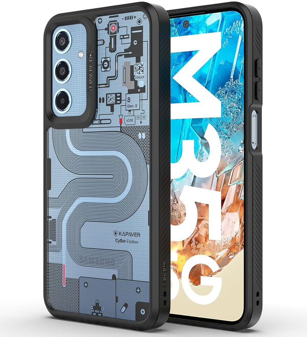 Samsung Galaxy M35 Back Cover Case | CyBer-i Edition - Black (01)