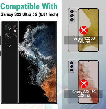 Galaxy S22 Ultra Tempered Glass Screen Protector Guard | GLaS HD Tray - 2 Pack
