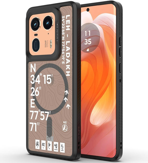 Moto Edge 50 Ultra Back Cover Case | GPS Edition (Leh-Ladakh) Mag X - Black