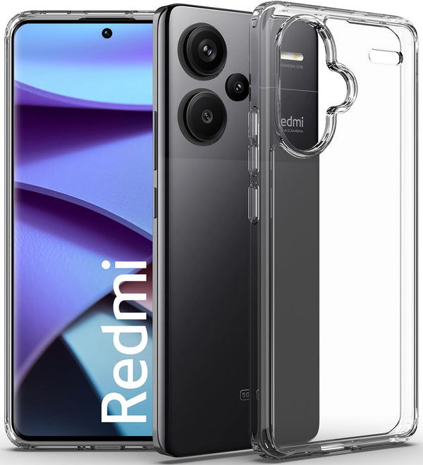Redmi Note 13 Pro Plus 5G Back Cover Case | Hybrid - Crystal Clear