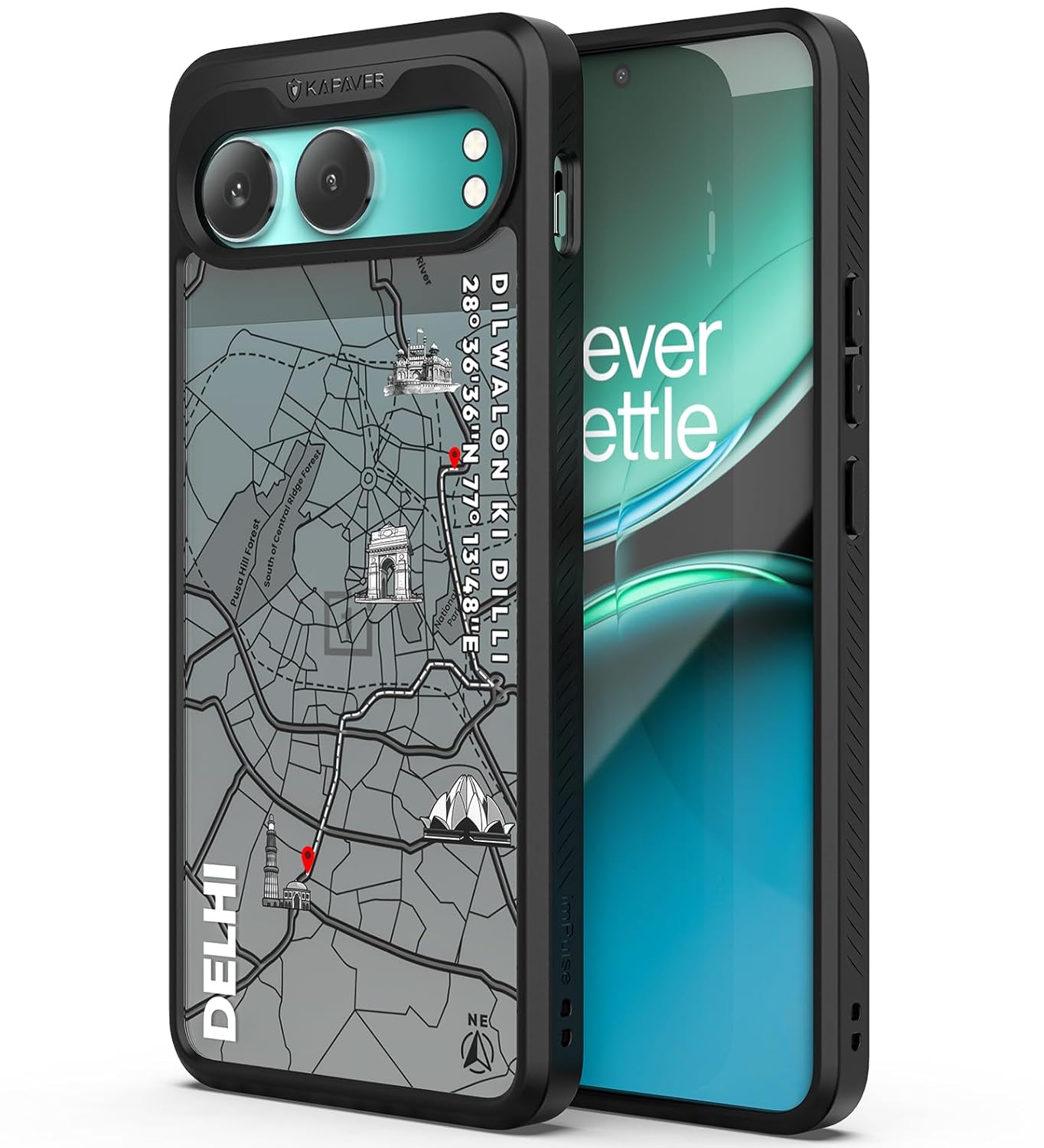 OnePlus Nord 4 Back Cover Case | GPS Edition (Delhi) Impulse - Black