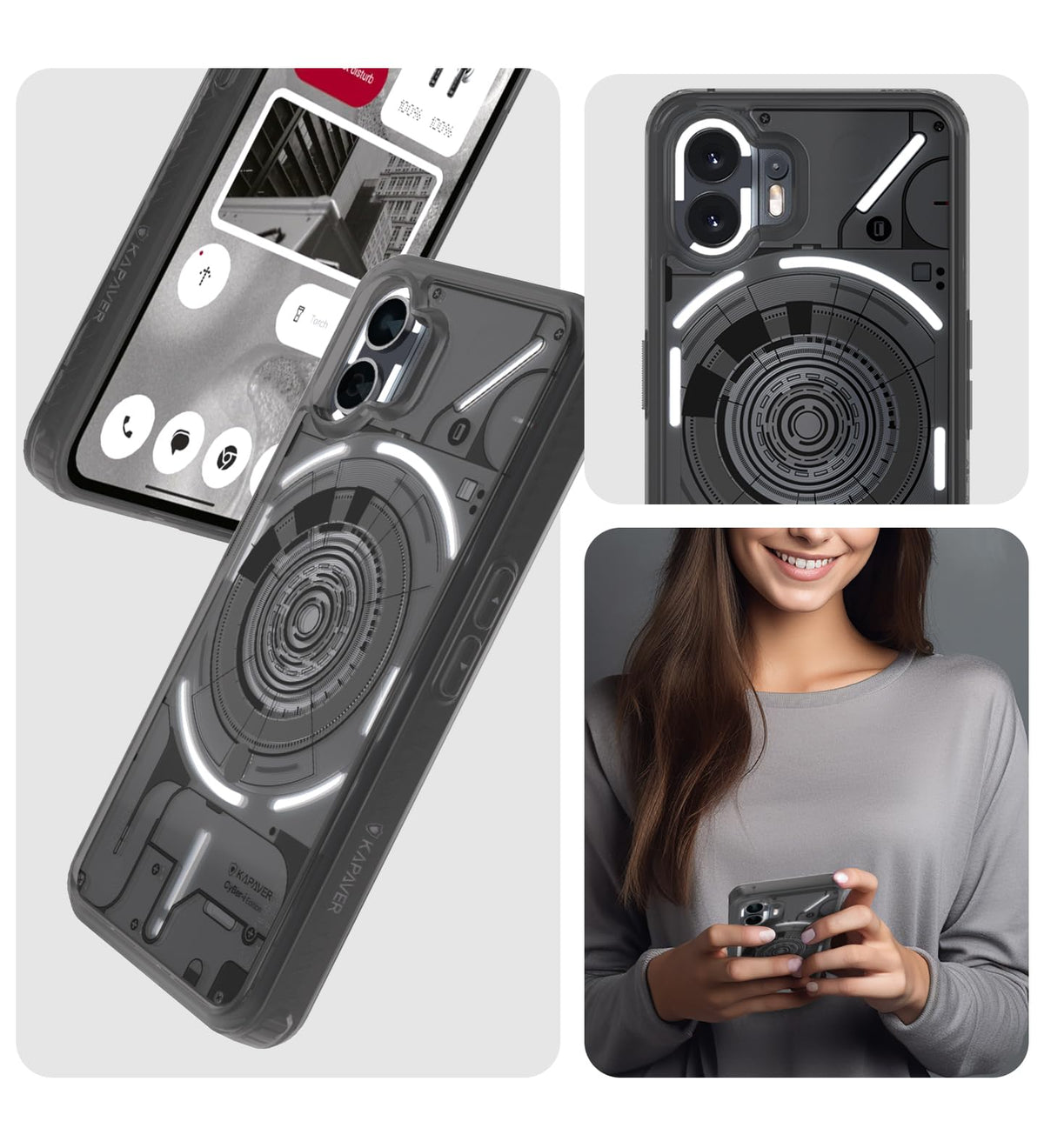 Nothing Phone Case Best Nothing Phone 2 Back Cover Case | CyBer-i Edition - Mag X Smoke ...