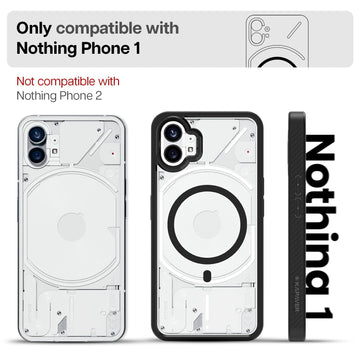 Nothing Phone 1 Back Cover Case | Mag X - Black