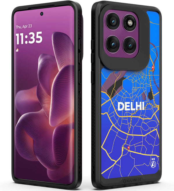 Motorola Edge 60 Pro Back Cover Case | GPS Edition (Delhi) Mag X - Black