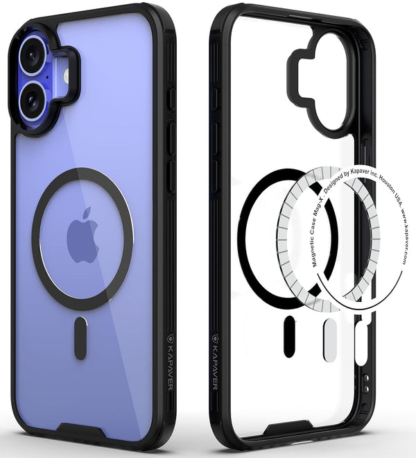 iPhone 16 Back Cover Case | Mag X - Black