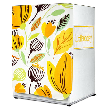 Washing Machine Cover (FABKUC) Front-Loading Machine |Yellow Leaves