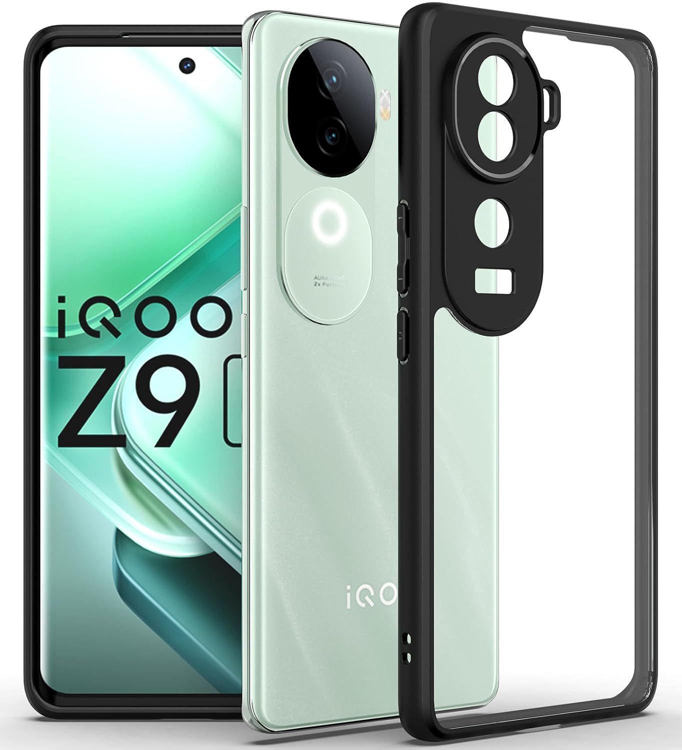 iQOO Z9s Back Cover Case | Hybrid - Black