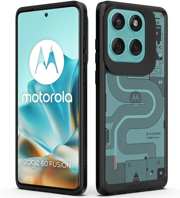 Motorola Edge 60 Fusion Back Cover Case | CyBer-i Edition - Black (01)