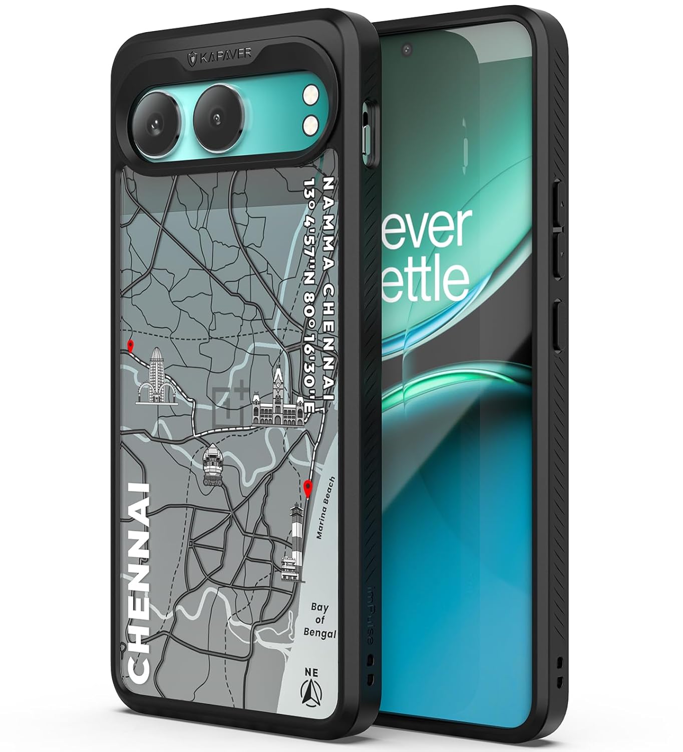 OnePlus Nord 4 Back Cover Case | GPS Edition (Namma-Chennai) Impulse - Black