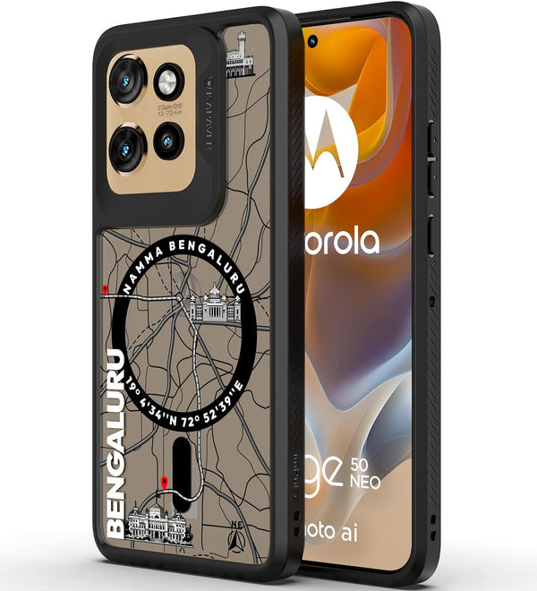 Moto Edge 50 Neo Back Cover Case | GPS Edition (Bangalore) Mag X - Black