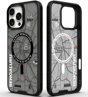 iPhone 16 Pro Max Back Cover Case | GPS Edition (Bangalore) Mag X - Black