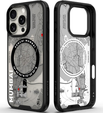 iPhone 16 Pro Back Cover Case | GPS Edition (Mumbai) Mag X - Black