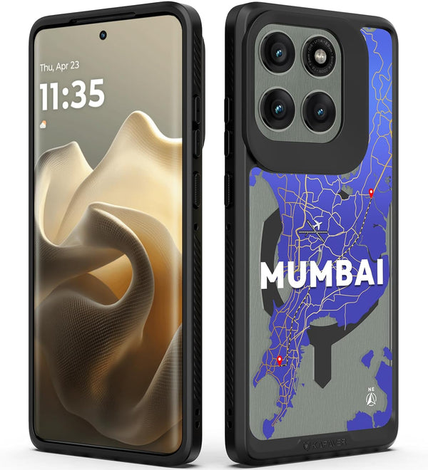 Motorola Edge 60 Pro Back Cover Case | GPS Edition (Mumbai) Mag X - Black