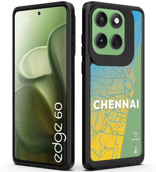 Motorola Edge 60 Back Cover Case | GPS Edition (Namma Chennai) Impulse - Black